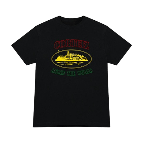 Corteiz Alcatraz Rules Negra Camiseta