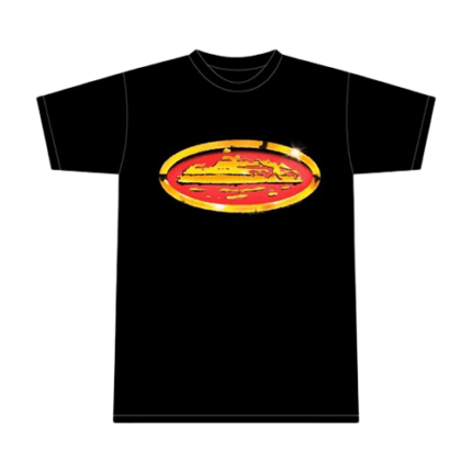 Corteiz Alcatraz Golden Negra Camiseta