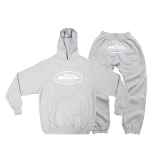 Corteiz Logo Alcatraz Gris Chandal