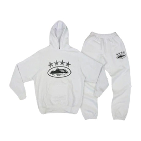 Corteiz Logo Alcatraz Blanco Chandal